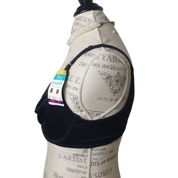 Vanity Fair Womens 40C Black Underwire Side & Back Smoothing Full Coverage Style - Picture 5 of 8